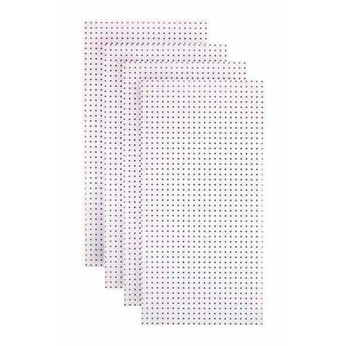 TEMPERED WOOD PEGBOARD TPB-4W PEGBRD PANEL 48 RND HOLE WHITE PK4