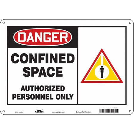 CONDOR USA INC 465J44 J6915 SAFETY SIGN 10 H 14 W PLASTIC
