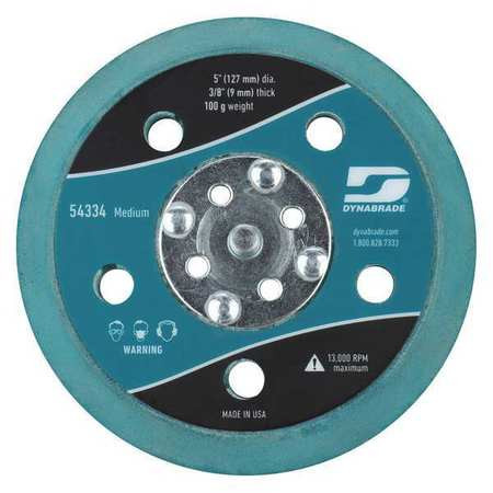 DYNABRADE 54334 DISC BACKUP PAD 5 DIA. MAX. 13 000 RPM