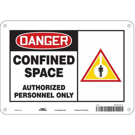 CONDOR USA INC 465J41 J6915 SAFETY SIGN 7 H 10 W FIBERGLASS