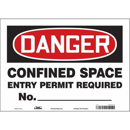 CONDOR USA INC 465J73 SAFETY SIGN 10 H 14 W VINYL