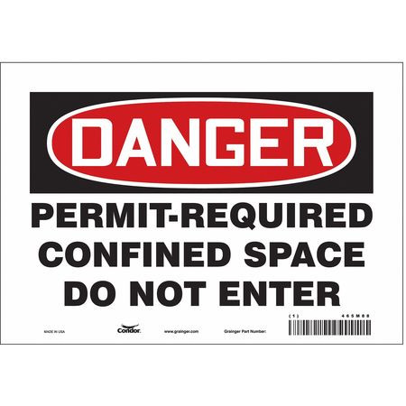 CONDOR USA INC 465M88 J6941 SAFETY SIGN 7 H 10 W VINYL