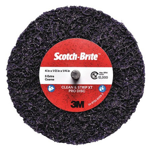 3M 61500303492 QUICK CHANGE DISC,NON-WOVEN,SHANK,PURPLE