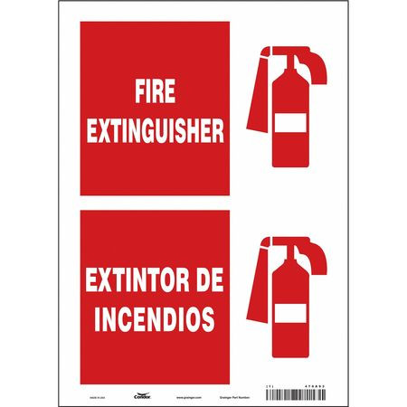CONDOR USA INC 470A93 SAFETY SIGN,14 IN X 10 IN,VINYL