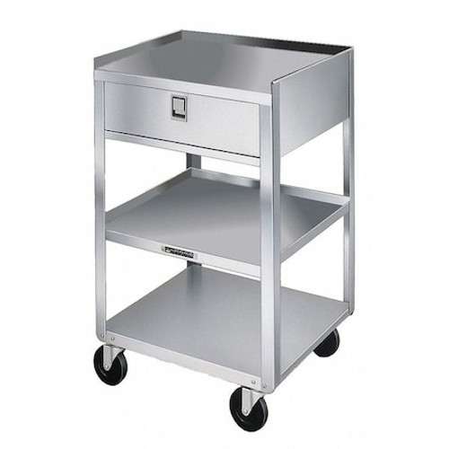 LAKESIDE 356 MOBIL EQUIPMENT STAND,SILVER CABINET LAKESIDE 356 MOBIL EQUIPMENT STAND,SILVER CABINET