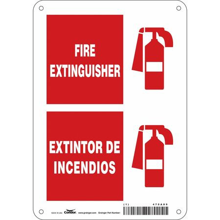 CONDOR USA INC 470A89 SAFETY SIGN,10 IN X 7 IN,POLYETHYLENE
