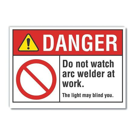 LYLE LCU4-0111-ED_10x7 DANGER SIGN 10 W 7 H 0.004 THICKNESS