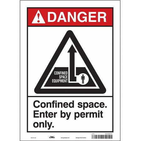 CONDOR USA INC 465K94 SAFETY SIGN 14 H 10 W VINYL