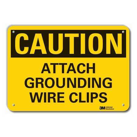 LYLE LCU3-0307-NP_14x10 CAUTION SIGN 14 W 10 H 0.055 THICK