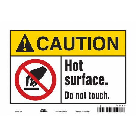 CONDOR USA INC 474Y21 DANGER SIGN 10 W X 7 H 0.004 THICK