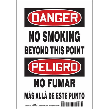 CONDOR USA INC 474R55 SAFETY SIGN,10 IN X 7 IN,VINYL