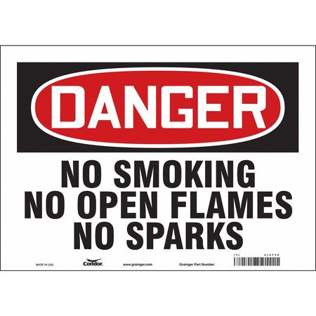 CONDOR USA INC 474T36 J6940 SAFETY SIGN DANGER VINYL 14 W X 10