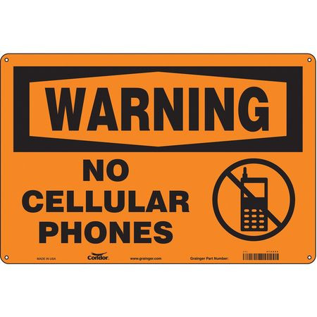 CONDOR USA INC 472Z95 SAFETY SIGN 18 W 12 H 0.032 THICKNESS
