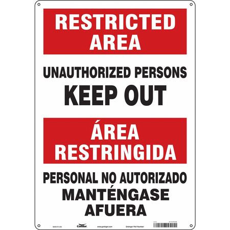 CONDOR USA INC 472Y06 SAFETY SIGN 14 W 20 H 0.055 THICKNESS