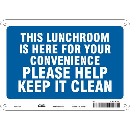 CONDOR USA INC 468X45 SAFETY SIGN 10 7 0.032 THICKNESS