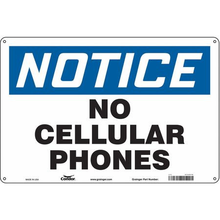 CONDOR USA INC 472Z76 SAFETY SIGN 18 W 12 H 0.032 THICKNESS