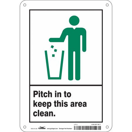 CONDOR USA INC 468Y97 SAFETY SIGN 7 10 0.032 THICKNESS