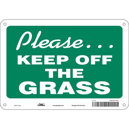 CONDOR USA INC 468Y59 SAFETY SIGN,7 IN X 10 IN,ALUMINUM