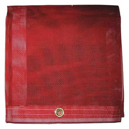 M MAURITZON & CO INC. MBT-12-00-1012 MESH TARP RED 10 X 12 FT CUT SIZE