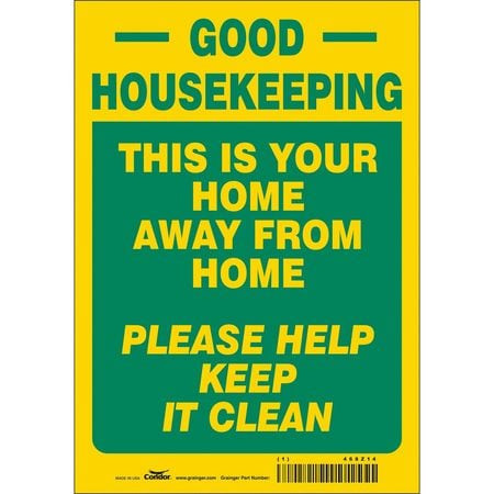 CONDOR USA INC 468Z14 SAFETY SIGN 7 10 0.004 THICKNESS