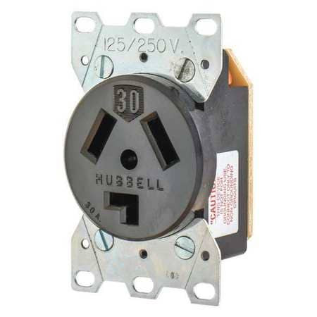 BRYANT 9303 RECEPTACLE 30A 2.0 HP 3 POLES 3 WIRES