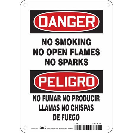 CONDOR USA INC 474T50 SAFETY SIGN,10 IN X 7 IN,POLYETHYLENE