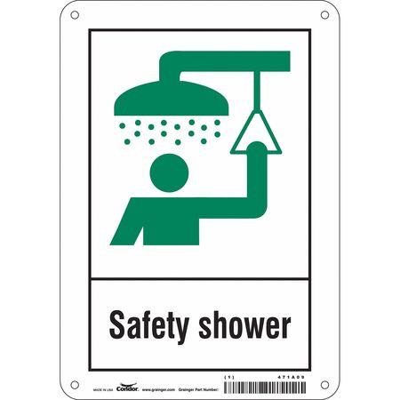 CONDOR USA INC 471A09 SAFETY SIGN 7 W X 10 H 0.032 THICK
