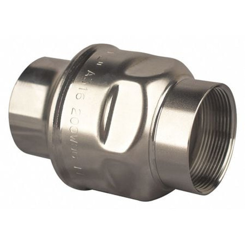 BONOMI S250-11/4" SPRING CHECK VALVE SS 1-1/4 FNPT
