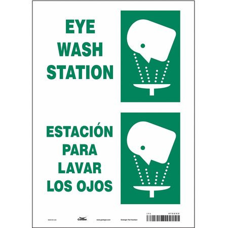 CONDOR USA INC 470Z52 SAFETY SIGN,14 IN X 10 IN,VINYL