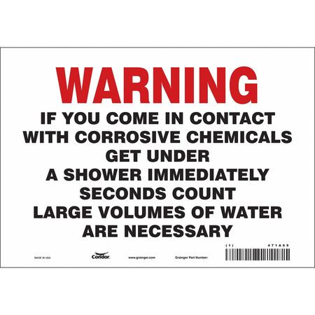 CONDOR USA INC 471A69 SAFETY SIGN 10 W X 7 H 0.004 THICK