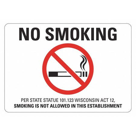 LYLE LCU1-0198-NP_14x10 NO SMOKING SIGN 14 W 10 H 0.055 THICK