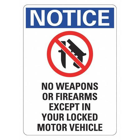 LYLE LCU1-0112-NA_7x10 SECURITY SIGN 7 W 10 H 0.040 THICKNESS