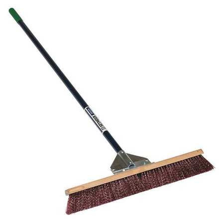 SEYMOUR MFG CO 82925GRA PUSH BROOM HEAD AND HANDLE 24 BROWN