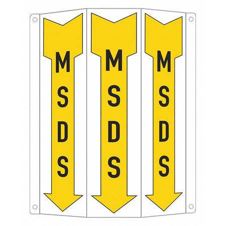 LYLE LCTB-0021-NA_2.67x12 SAFETY SIGN 17-1/2 W 10 H 0.040 THICK