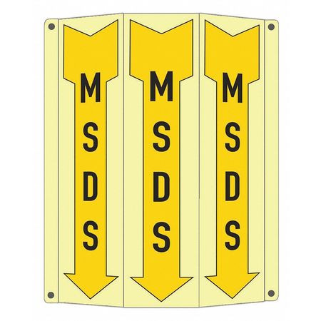 LYLE LCTB-0021-GA_2.67x12 SAFETY SIGN 17-1/2 W 10 H 0.040 THICK