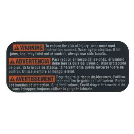 BOSCH POWER TOOLS 1611110C71 LABEL