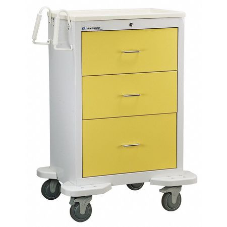 LAKESIDE C-330-K-2Y MEDICAL CART GRAY CABINET