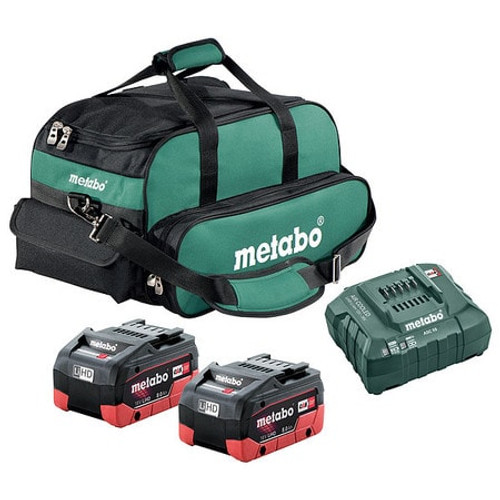 METABO Starter 18V 2x 8.0Ah LiHD BATTERY AND CHARGER KIT 18.0V LI-ION