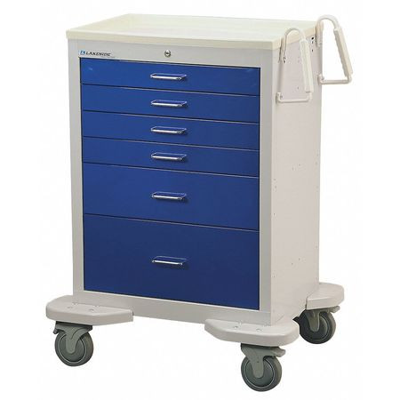 LAKESIDE C-627-K-2B MEDICAL CART GRAY CABINET