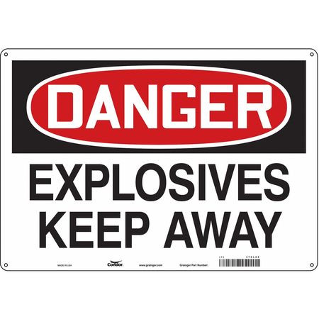 CONDOR USA INC 470L66 SAFETY SIGN 20 W 14 H 0.055 THICKNESS