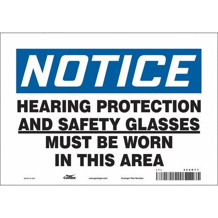 CONDOR USA INC 468R77 SAFETY SIGN,7 IN X 10 IN,VINYL