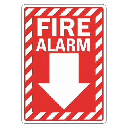 LYLE LCU1-0067-RD_7X10 FIRE SIGN 4 W 14 H 0.004 THICKNESS