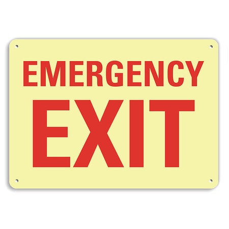LYLE U7-1074-GA_14x10 EXIT SIGN EMERGENCY EXIT 10 X14 