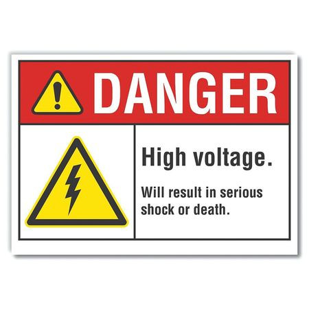 LYLE LCU4-0050-ED_14x10 DANGER SIGN 14 W 10 H 0.004 THICKNESS