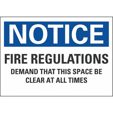 LYLE LCU5-0271-ED_14x10 NOTICE SIGN 14 W 10 H 0.004 THICKNESS
