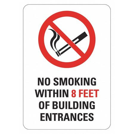 LYLE LCU1-0040-RA_10x14 NO SMOKING SIGN 10 W 14 H 0.040 THICK