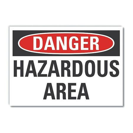 LYLE LCU4-0370-ED_14x10 DANGER SIGN 14 W 10 H 0.004 THICKNESS
