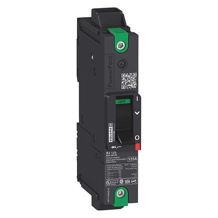 SQUARE D BDL16125 CIRCUIT BREAKER,125A,1P,240VAC,BDL