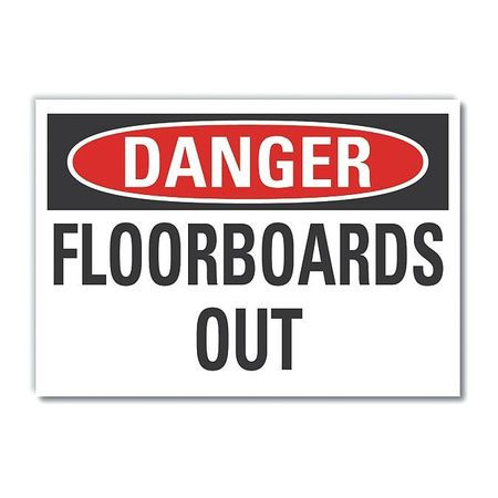 LYLE LCU4-0373-ED_14x10 DANGER SIGN 14 W 10 H 0.004 THICKNESS