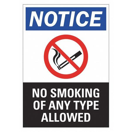 LYLE LCU1-0028-NP_7x10 NO SMOKING SIGN 7 W 10 H 0.055 THICK